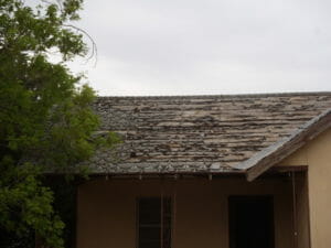 failing asphalt roof