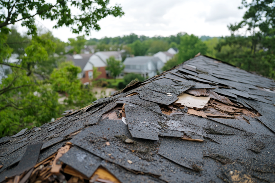 storm damage on roof, Austin