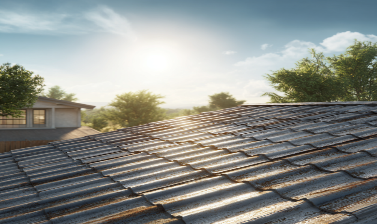heat damage roof
