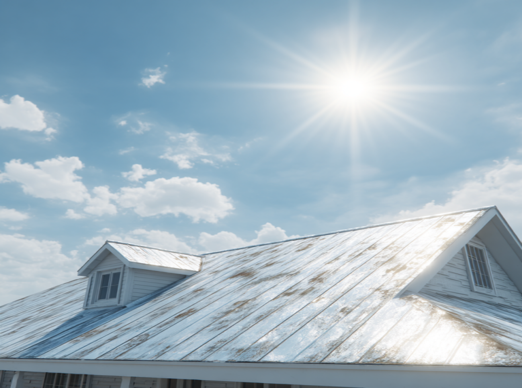 heat damage roof